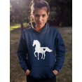 thumbnail image 2 of Tstars Women's Horse Lover Hoodie - Ideal Gift for Equestrians - Perfect Winter Birthday Gift for Women who Love Horses - Love Horses Graphic Print - Warm & Cozy Long-Sleeve Top, 2 of 6