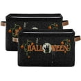 thumbnail image 2 of Coolnut Halloween Spooky Storage Bin for Toy Storage Basket Dirty Clothes Sundries Office Home Closet Organizer Shelf Cube Box Waterproof Laundry Basket Decor Gifts, 2 of 7