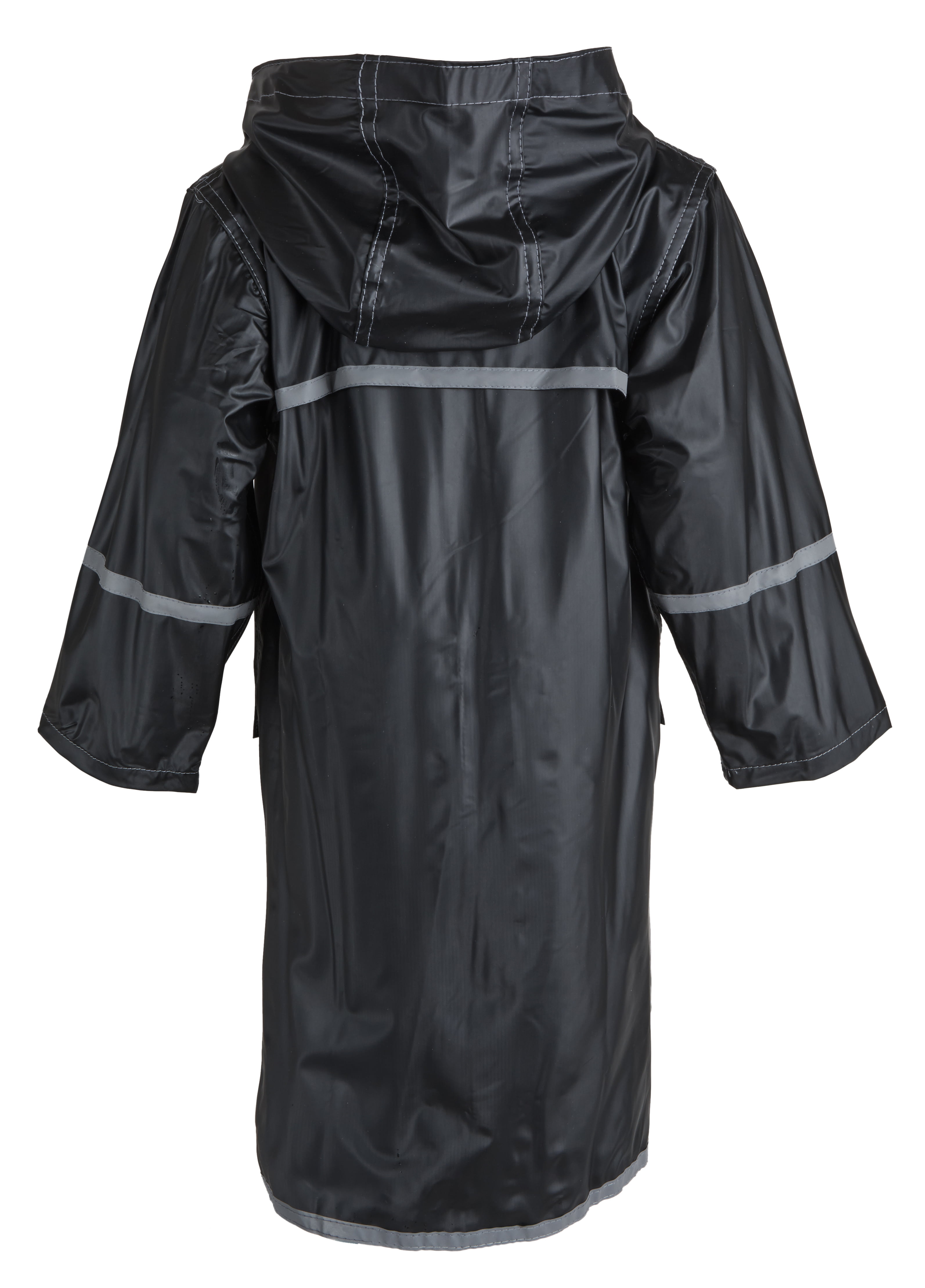 Yuncai Girls Printed Long Sleeves Hooded Raincoat Waterproof Windproof Rain Jacket 