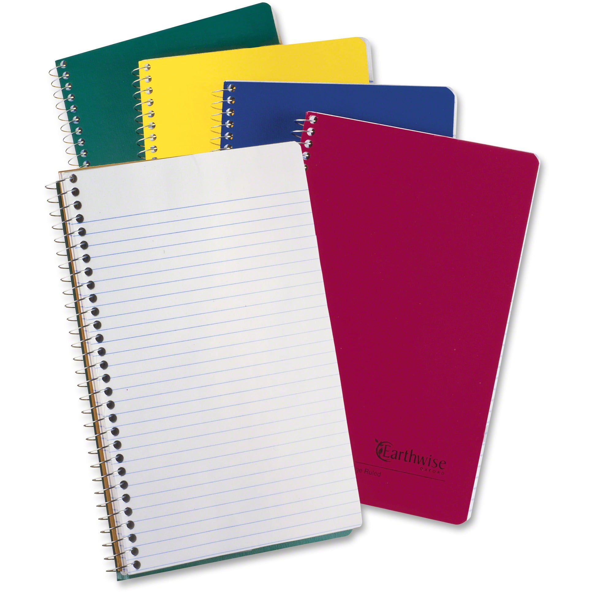 Wirebound Notebook Assorted Color Cover College Ruled 6 x 9-1/2 150 Sheets 