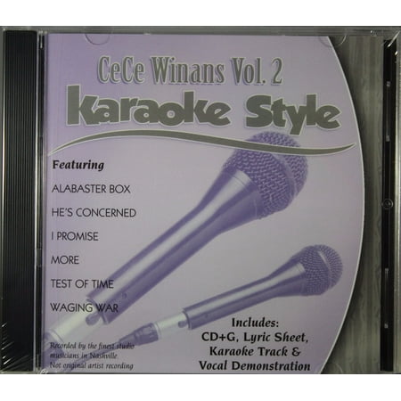 CeCe Winans Volume 2 Daywind Christian Karaoke Style NEW CD+G 6 Songs