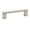 Satin Nickel, variant on Alno A430-4 Vogue 4" Center To Center Solid Brass Bold Cabinet Handle / Drawer Pull -