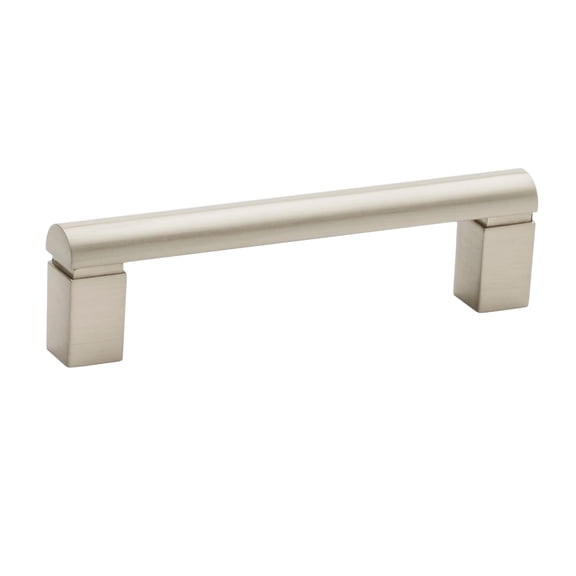 Alno A430-4-SN Vogue 4" Center To Center Solid Brass Bold Cabinet Handle / Drawer Pull -