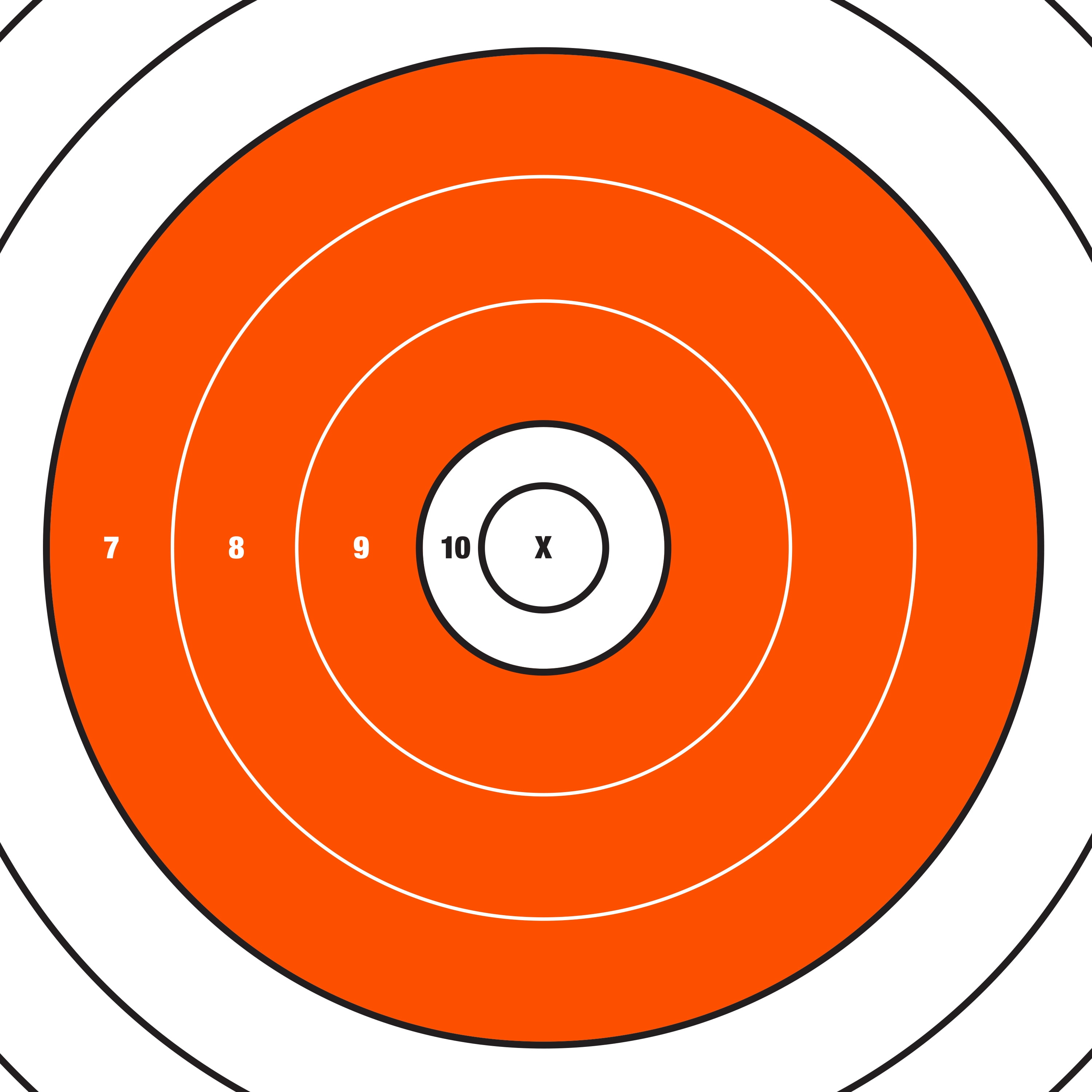 Ez Aim Paper Shooting Targets, 12 In Bullseye, 12-Pack, Orange & White, 2 Pack