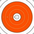 thumbnail image 5 of Ez Aim Paper Shooting Targets, 12 In Bullseye, 12-Pack, Orange & White, 5 of 8