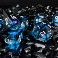 thumbnail image 5 of Floating Eyeball Liquid Core Dnd Dice Set | Dungeons and Dragons | Blue/Pink Eye_Special Gift, 5 of 5