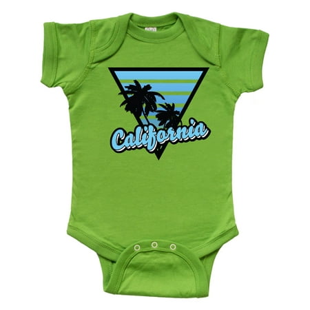 

Inktastic California with Triangle and Palm Trees in Blue Gift Baby Boy or Baby Girl Bodysuit