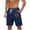 Dark Blue, variant on LpwkSSA Mens Camo Print Swim Trunks Mesh Lining Design Breathable Fabric Relaxed Silhouette for Pool Parties Green L