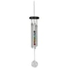Woodstock Wind Chimes Signature Collection, Woodstock Chakra Chime, 17'' Silver Wind Chime CC7