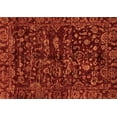 thumbnail image 1 of Ahgly Company Indoor Rectangle Abstract Orange Modern Area Rugs, 7' x 10', 1 of 4