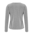 thumbnail image 6 of Womens Tops Elegant Glitter Sparkly V Neck Long Sleeve Sequin Pullover Tee Nylon And Spandex Casual Night Out Wear Soft Comfortable L Sweaters For Women, 6 of 9