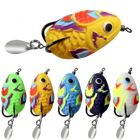 YUEYAN Frog Fishing Lures 45CM Silicone Bait Water Soft Plastic Frog Bait Frog Bait