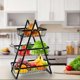 thumbnail image 2 of 3-Tier Countertop Fruit Basket - Multi-Use Kitchen Organizer B, 2 of 5