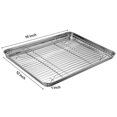 thumbnail image 2 of Juego de bandejas para hornear y rejillas de refrigeración M MCIRCO de acero inoxidable, 2 of 7