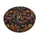 thumbnail image 1 of Balery Sunflower Rooster Fundas de asiento para taburete de bar redondo de tela de terciopelo ajustables que protegen de arañazos y manchas para sillas de 14 a 17 pulgadas.-12 inch, 1 of 7