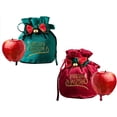 thumbnail image 1 of LINLIN Christmas Candy Bags, 2 pcs Christmas Velvet Gift Bags Pouches with Drawstring Small Candy Bags for Christmas Party Snack Gift Ornaments, 1 of 7