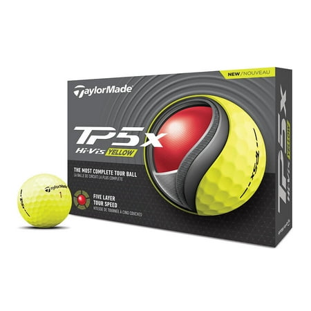TaylorMade TP5X Yellow Golf Balls