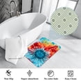 thumbnail image 3 of Tie Dye Polyester Door Rugs - Non-Slip Floor Rugs - Machine Washable Area Rugs, 3 of 6