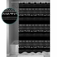 thumbnail image 4 of Black and White Geometric Waterproof Fabric Shower Curtain, Modern Abstract Art Aesthetics Shower Curtain for Bathroom Curtains Bathtubs Hotel Washable Shower Curtains with 12 Hooks Extra Long 72x84, 4 of 6