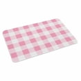 thumbnail image 2 of Pink Checkered Door Mat&nbsp;Indoor Outdoor Entrance, Non Slip Small Rug for Kitchen Bathroom Entryway Rug, Pink White Buffalo Plaid Washable Doormat Floor Mat for Office Home Decor 18x30 Inch, 2 of 8
