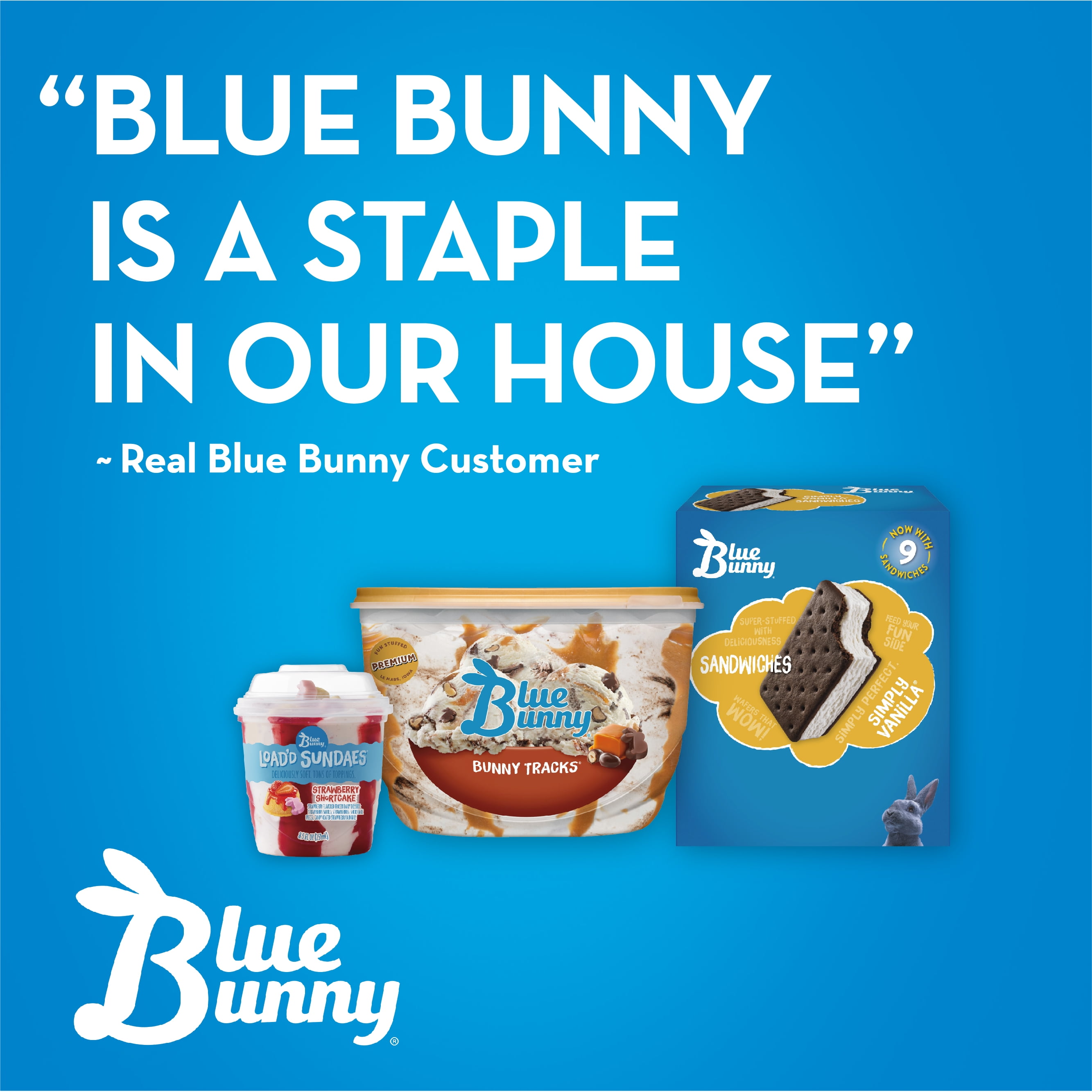 Blue Bunny Premium Cookies & Cream Frozen Dessert, 48 fl oz ...
