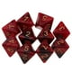 thumbnail image 5 of Dados poliédricos psicopoliédricos D8 para juegos de guerra de Dungeons &amp; Dragons Negro + rojo, 5 of 9