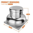 thumbnail image 2 of Towallmark Upblast Roof Exhaust Fan – Quiet, Weather-Resistant, High-Speed Ventilation for Restaurants, 2 of 7