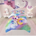 thumbnail image 2 of Erosebridal Initial Letter C Comforter Sets Twin Size, Rainbow Unicorn Comforters & Duvets, Monogrammed Reversible Duvet Insert, Super Cozy Room Decoration, 2pcs, 2 of 8