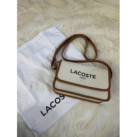 Lacoste Women's Flap Crossover Bag Natural Tan NF4507TD K02