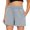 Gray, variant on Bike Sweat Shorts Women Breathable Pull on Elastic Waist Lightweight Shorts Stretchy Low Rise Tennis Jogger Shorts with Pockets Brown XL
