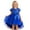 HB210 Blue, variant on Curuila Toddler Kids Girls Tutu Dress Solid Color Sequins Short Sleeve Crew Neck Elegant Dresses With Bow Size 3-4 Years Blue