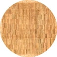 thumbnail image 1 of Ahgly Company Indoor Round Abstract Orange Modern Area Rugs, 4' Round, 1 of 4