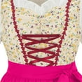 thumbnail image 4 of TFEOQRY Women's Dirndl Dress' Accessory Tie Apron Oktoberfest Carnival Party Outfit Hot Pink, 4 of 9