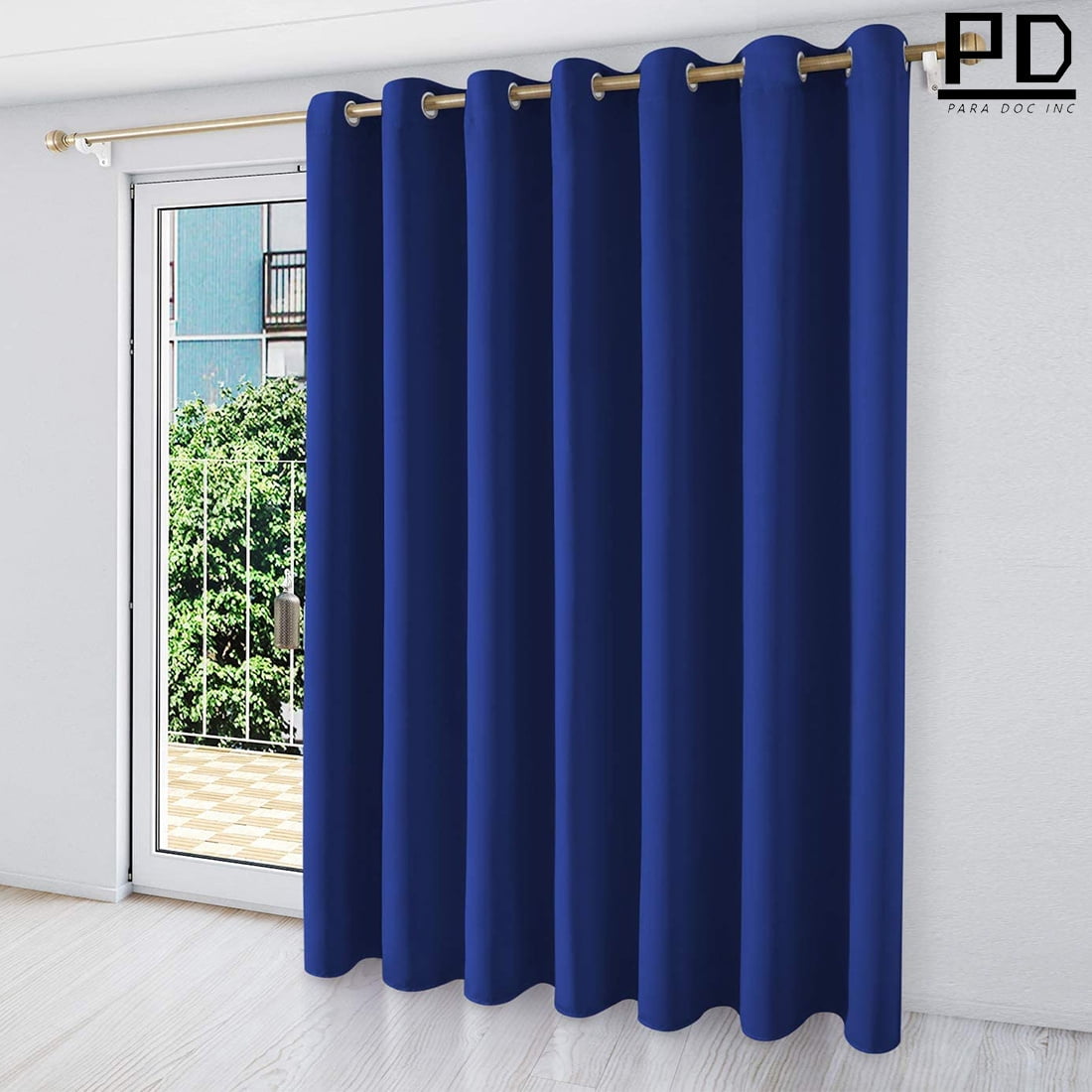 Blackout Patio Door Curtain Panel Wide 100 x 84 Inch