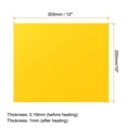 thumbnail image 2 of Uxcell 3D Puff Heat Transfer Vinyl 4 Sheets 12"x10" Glow in The Dark Puffy HTV Vinyl Heat Press Film Iron, Yellow, 2 of 6