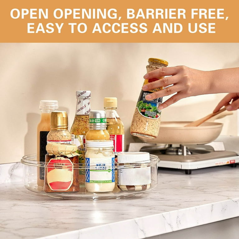 Grand Organiseur Rotatif Lazy Susan - Pour Cuisine, Pantry, Cabinet