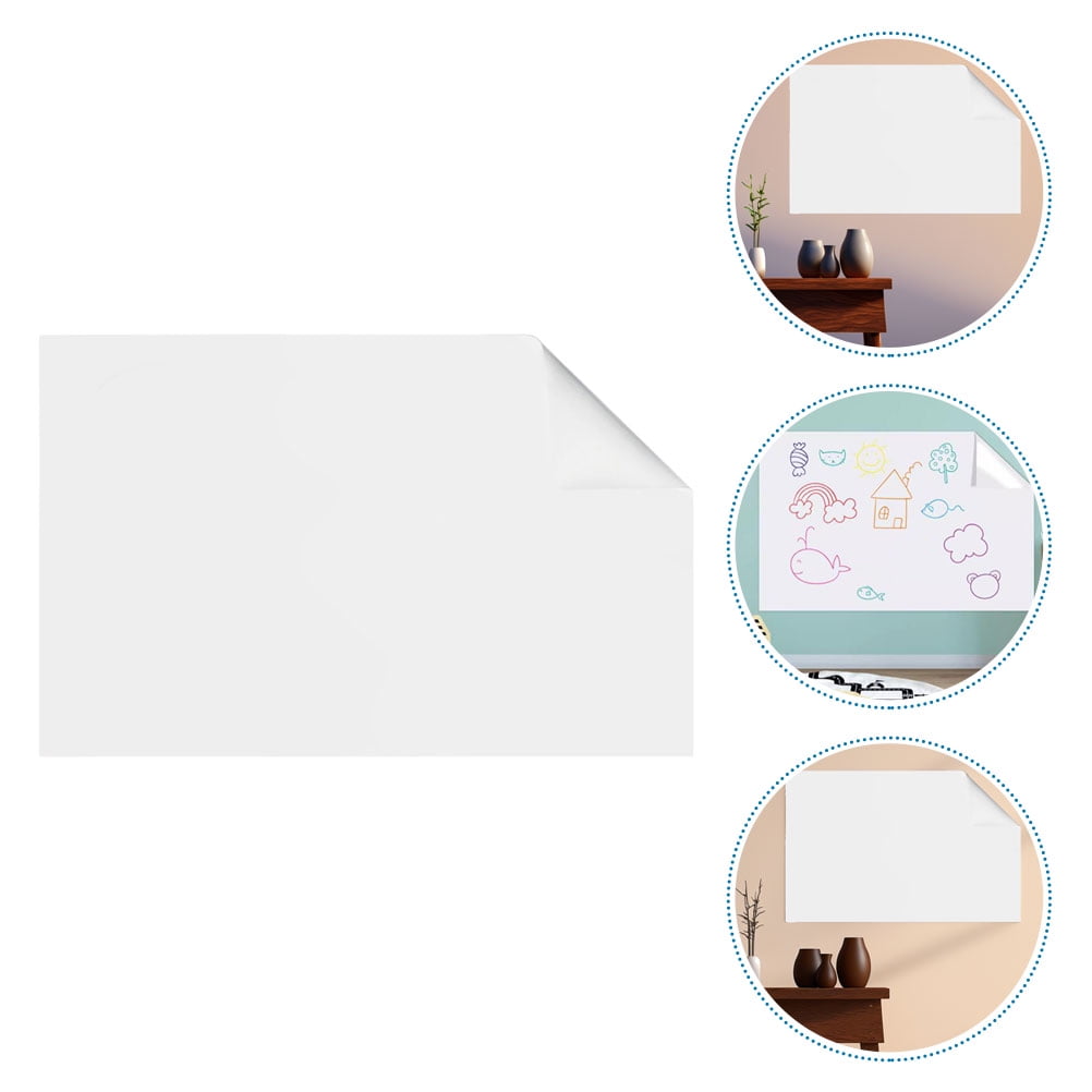 CATIEBYE Electrostatic Adhesion Whiteboard Sticker Roll White Dry Erase Board for Home Use with PP Material