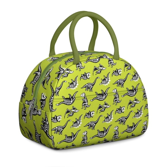 Sac à Lunch Imprimé Dinosaure Aquarelle, Design Mignon Dino et Étoiles, Sac Thermique Réutilisable pour Femmes, Parfait pour Sorties à l'École, au Bureau Ou dans la Nature