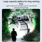Gecheer Rechargeable Flashlight High Brightness Dual Light Source Adjustable Focus Portable USB Telescopic Lamp for Night Camping Fishing