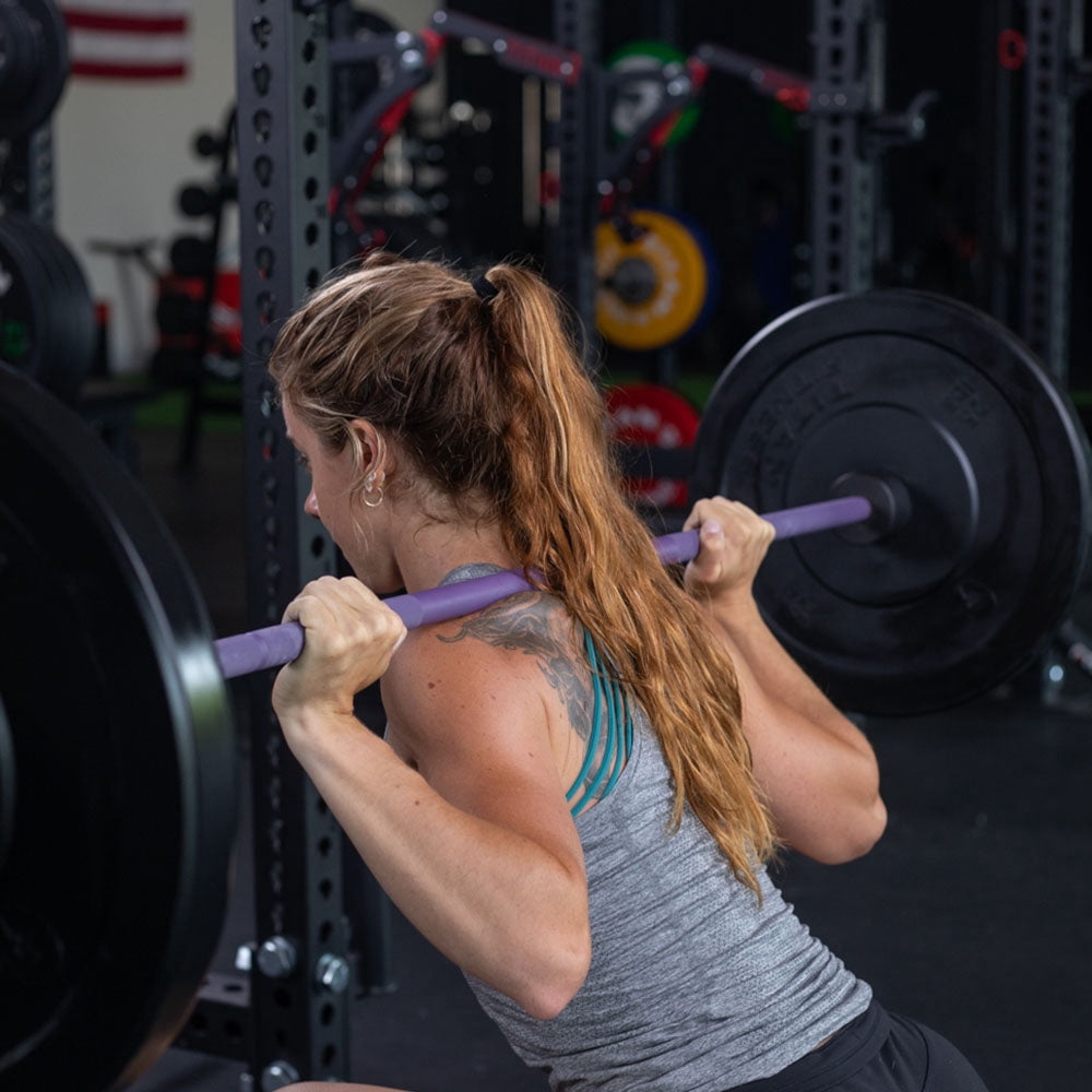 Titan Fitness TITAN Series 15KG Women's Olympic Barbell, 25mm Purple Cerakote Shaft, USA Made Multipurpose Bar for Weightlifting & Power Lifting Movements, Rated 1,500 LB