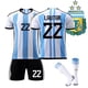 thumbnail image 1 of Conjunto De Camisetas De Fútbol Infantil Sincero Argentina Mundial 2022 Lautaro 26, 1 of 5