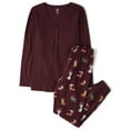 thumbnail image 2 of The Children's Place Women's Matching Family Holiday Dog Cotton Henley Pajamas, Adult Sizes XS-3XL, 2 of 4