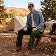 thumbnail image 6 of Men's Flex Stretch Cargo Pants, Durable Athletic Hiking Pants, Outdoor Running Casual Trousers Multi-Pockets, 6 of 6