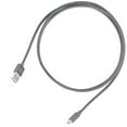thumbnail image 1 of Reversible USB-A to Reversible Micro-B cable 1 meter(3.3ft), Nylon Braided and aluminum shell, charcoal, 1 of 1