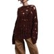 thumbnail image 1 of VISgogo, suéteres de moda para mujer, cuello redondo, manga larga, Color sólido, Jersey de punto hueco, Tops VISgogo moda, 1 of 9