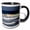 Black/White, variant on 3drose, Pacific Ocean Waves, Kauai, Hawaii, Usa - Us12 Dfr0132 - David R. Frazier, 11oz Mug