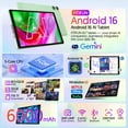 thumbnail image 2 of FITIFUN 10.1 inch Android 16 Tablets,8GB RAM 32GB ROM 1TB Expand,Five-Core,HD Display,Gemini AI-Green, 2 of 9