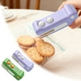 thumbnail image 6 of 2 in 1 Mini Sealer with Cutter,New Handheld Rechargeable Sealer, Crocodile Design Portable Sealing Machine for Chip Snack Small Packages (Green), 6 of 6