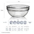 thumbnail image 3 of Luminarc 10-Piece Stackable Clear Glass Bowl Set, 3 of 8