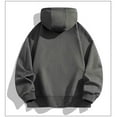 thumbnail image 4 of Mens Sweatshirt 2025 Sport Coats for Men Full Zip Long Sleeve Solid Casual Hooded Sweatshirts Jogger Hiking Jacket with Zipper Pockets, 4 of 4